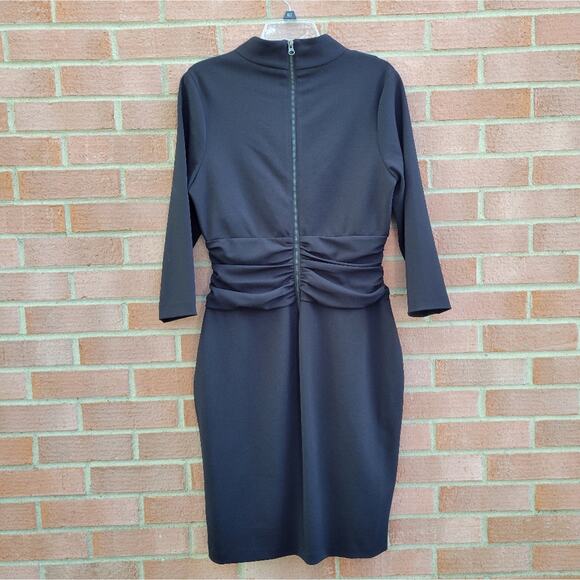 NYDJ V Neck Sculpt Shapewear Sheath Dress Size 12 Slimming - Picture 4 of 6